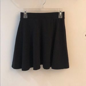 Black mini skirt